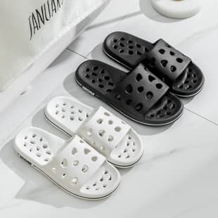 Bathroom Slippers for Women Summer Indoor Home Non-Slip Perforated Couples Shower Slippers for Men