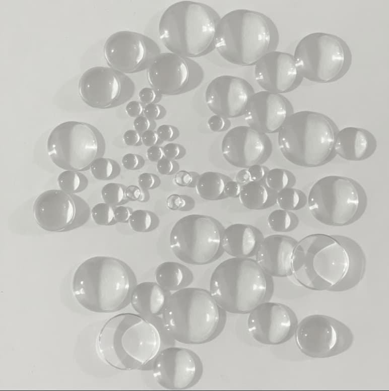 Convex Lens 4-60mm Magnifying Glass, Optical Glass Edgeless Processing, Car Headlight Lens, LED