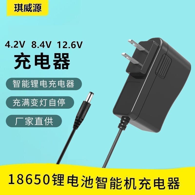 4.2V 1A 5V 1A 8.4V 1A 9V 1A 12.6V 1A Lithium Battery Charger 18650 Polymer Charger