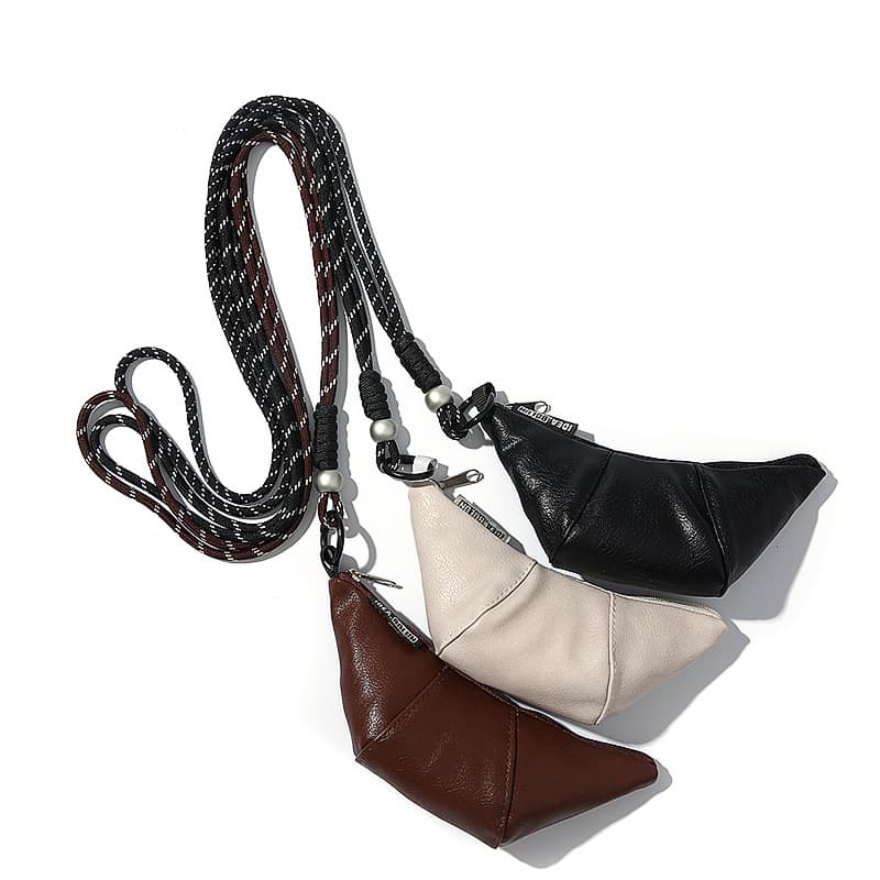 2025 New Men's PU Leather Crossbody Bag, Versatile Simple Trendy Sling Bag, Casual Crescent Bag, Women's Bag