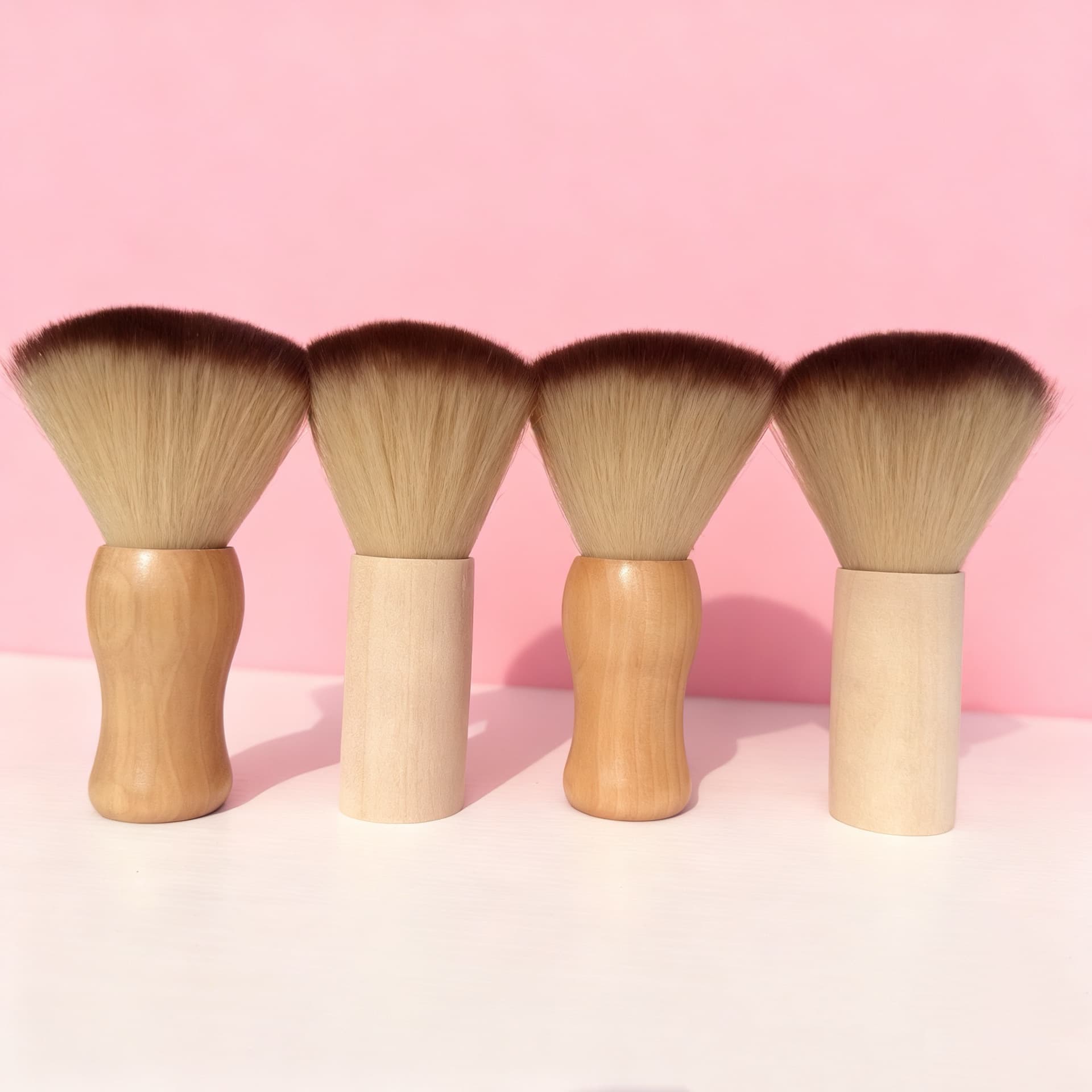 Cross-Border Hair Dust Brush, Large Dust Brush, Salon Neck Hair Cleaning Brush, Wooden Brush, Beard Brush