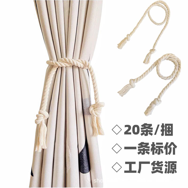 Chu Mai Factory Price Cross-border Hit Cotton Linen Luxury Country Style Curtain Tieback Buckle Accessories, Single Item Priced