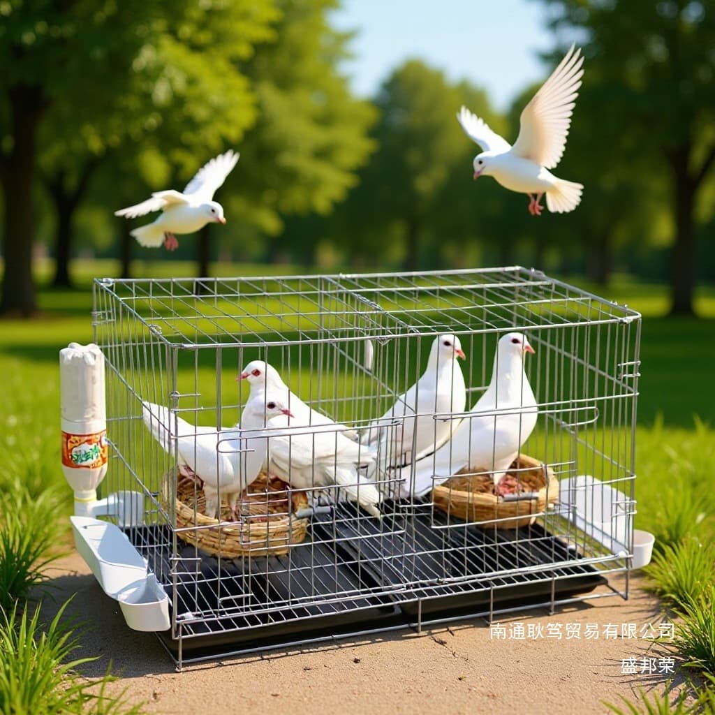 Pigeon Cage Breeding Cage Large Home Foldable with Partition Breeding Pairing Cage Pigeon Supplies Chicken Cage Reinforced Bird Cage