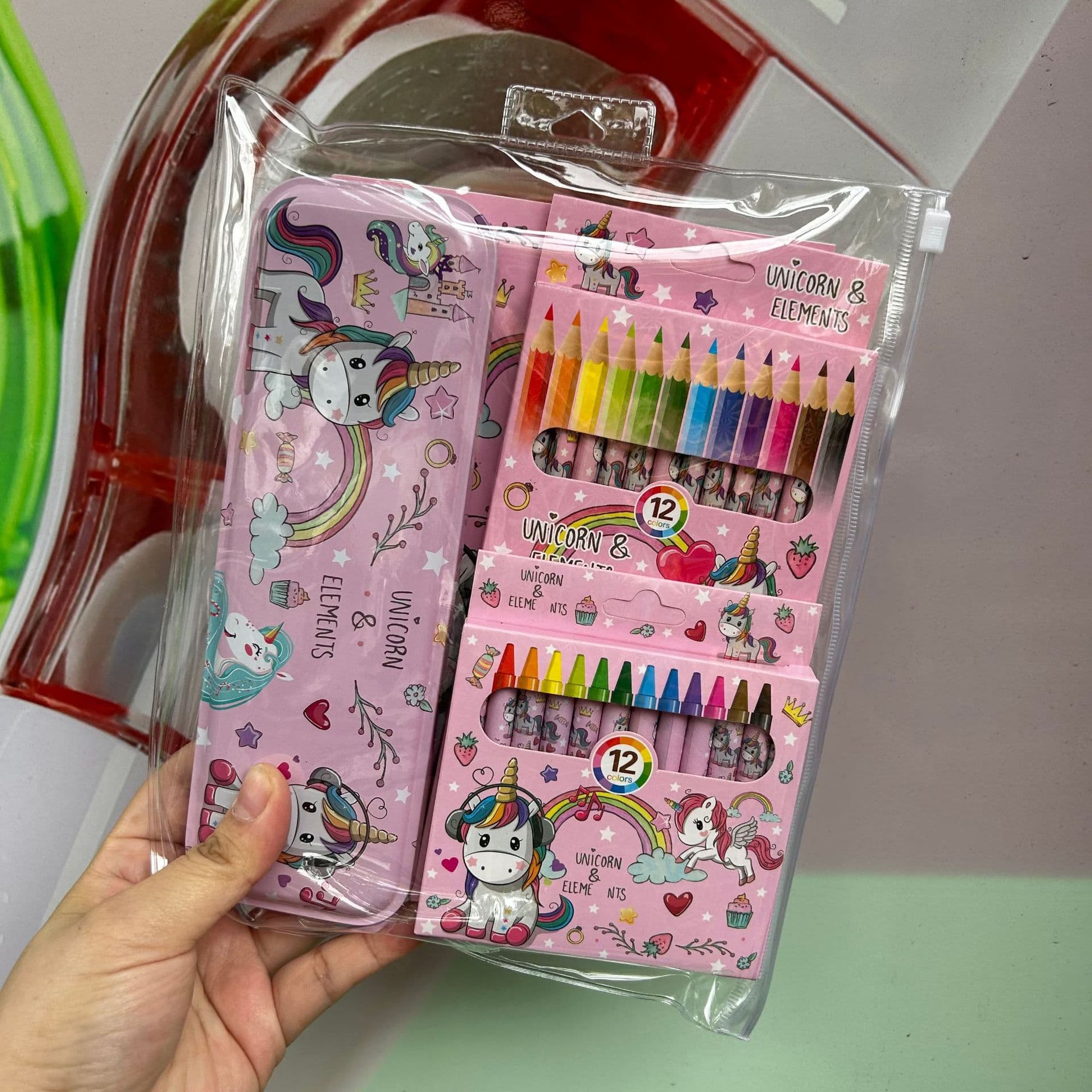 Children's Day Neutral Pen Creative Stationery Set for Kindergarten and Primary School Students Drawing Watercolor Pens Learning Supplies