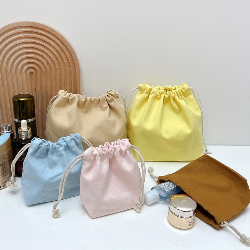 3D Cute Dustproof Drawstring Inner Bag Shopping Change Key Card Bag Lipstick Powder Cake Cosmetic Bag