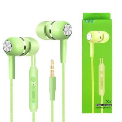 VPB S12 Sports Heavy Bass In-Ear Wired Earphones with Inline Mic and Remote, Factory Stock Wholesale