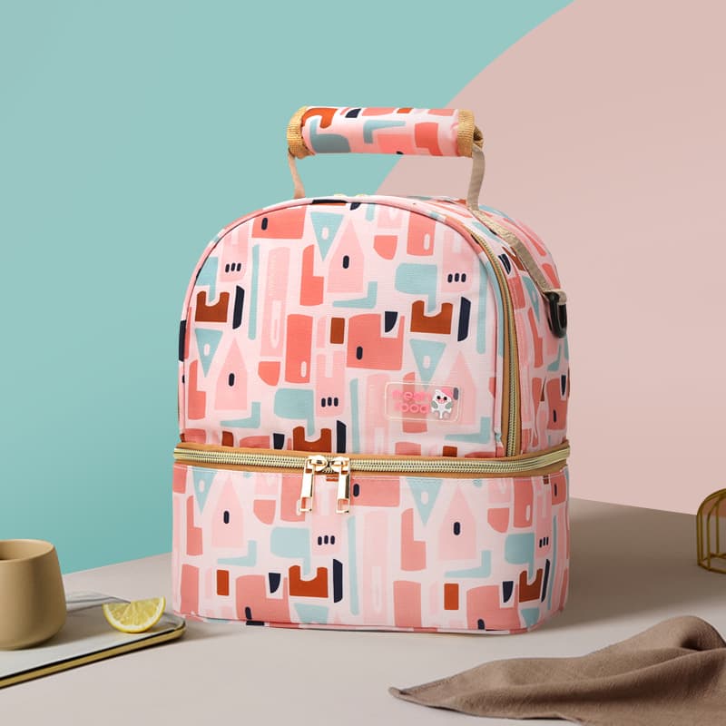 Foreign trade wholesale double-layer breast milk fresh-keeping bag bottle insulated mummy bag insulated bag milk storage bag dry and wet separation