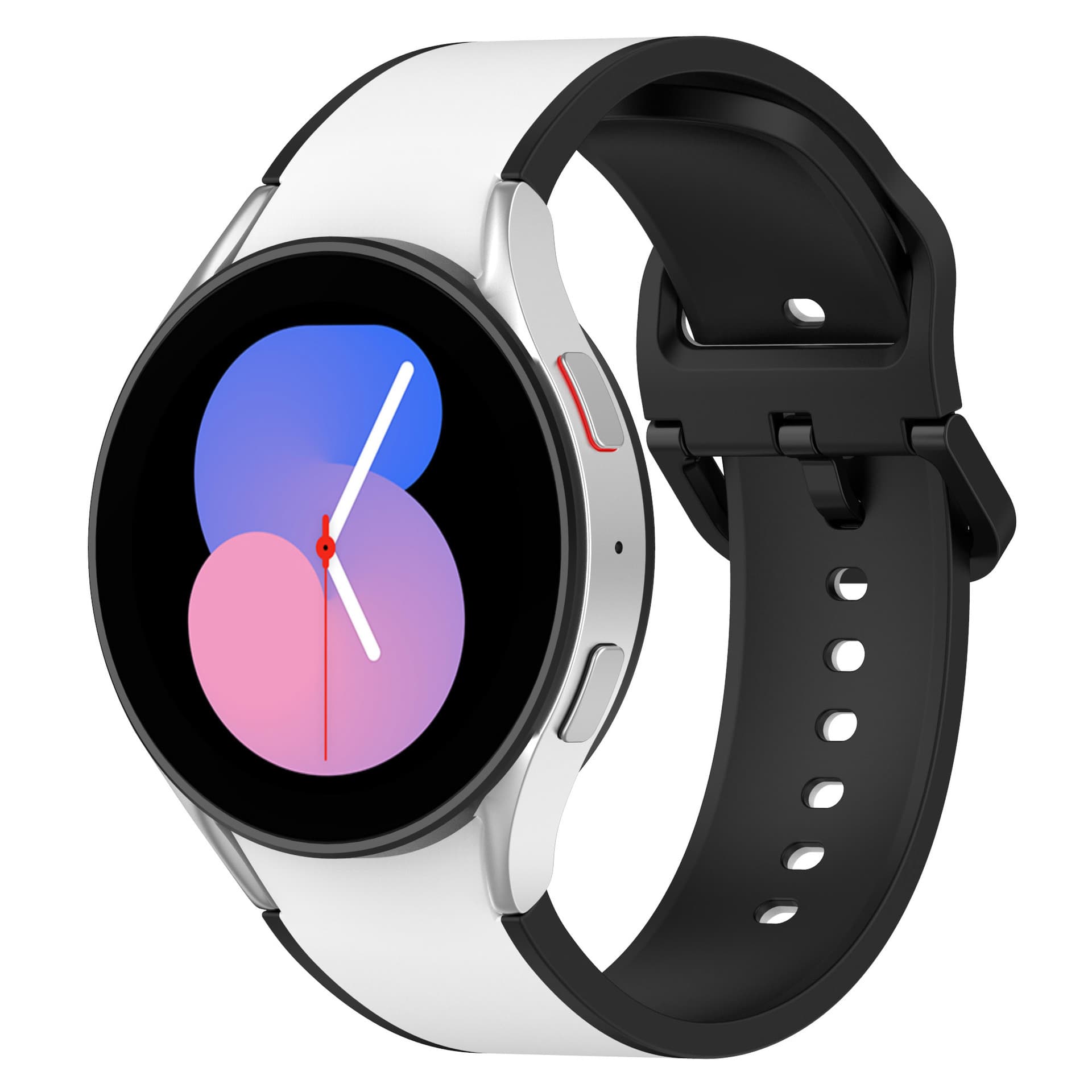 Dual-Color Silicone Strap Compatible with Samsung Galaxy Watch4/5Pro 6 47mm Watch3 41mm Wristband Neutral Brand Sport Style