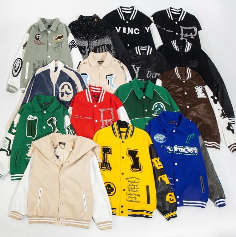 High version cross-border LV L letter Bugs Bunny towel embroidery thousand-needle embroidery baseball jacket jacket men's and women's style.