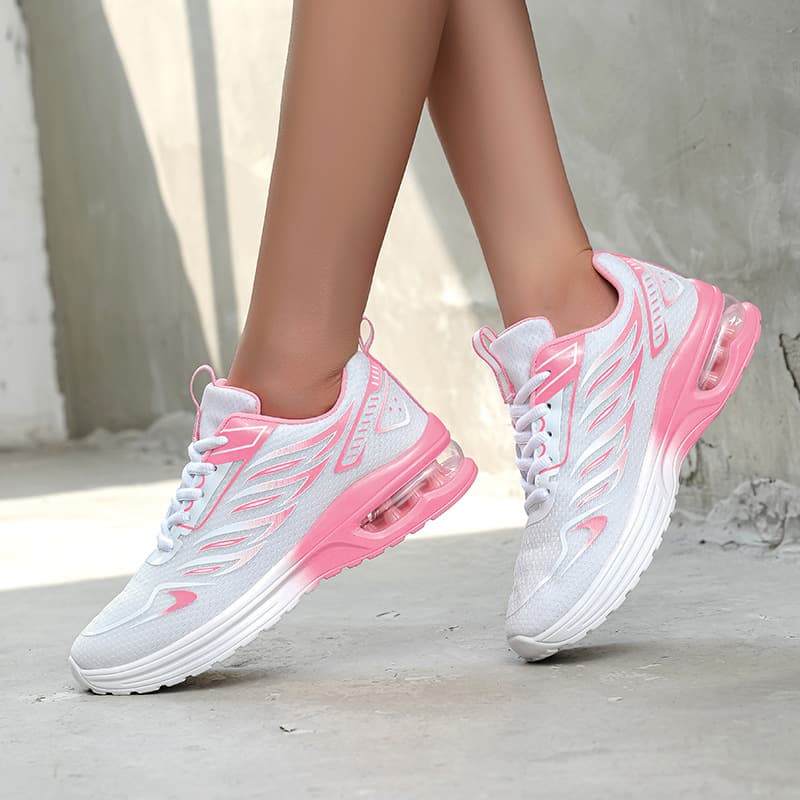 Cross-border Large Size Lightweight Casual Women Shoes New Outdoor Anti-Slip Air Cushion Sole Versatile Travel Shoes Lightweight Trendy Fashion Shoes