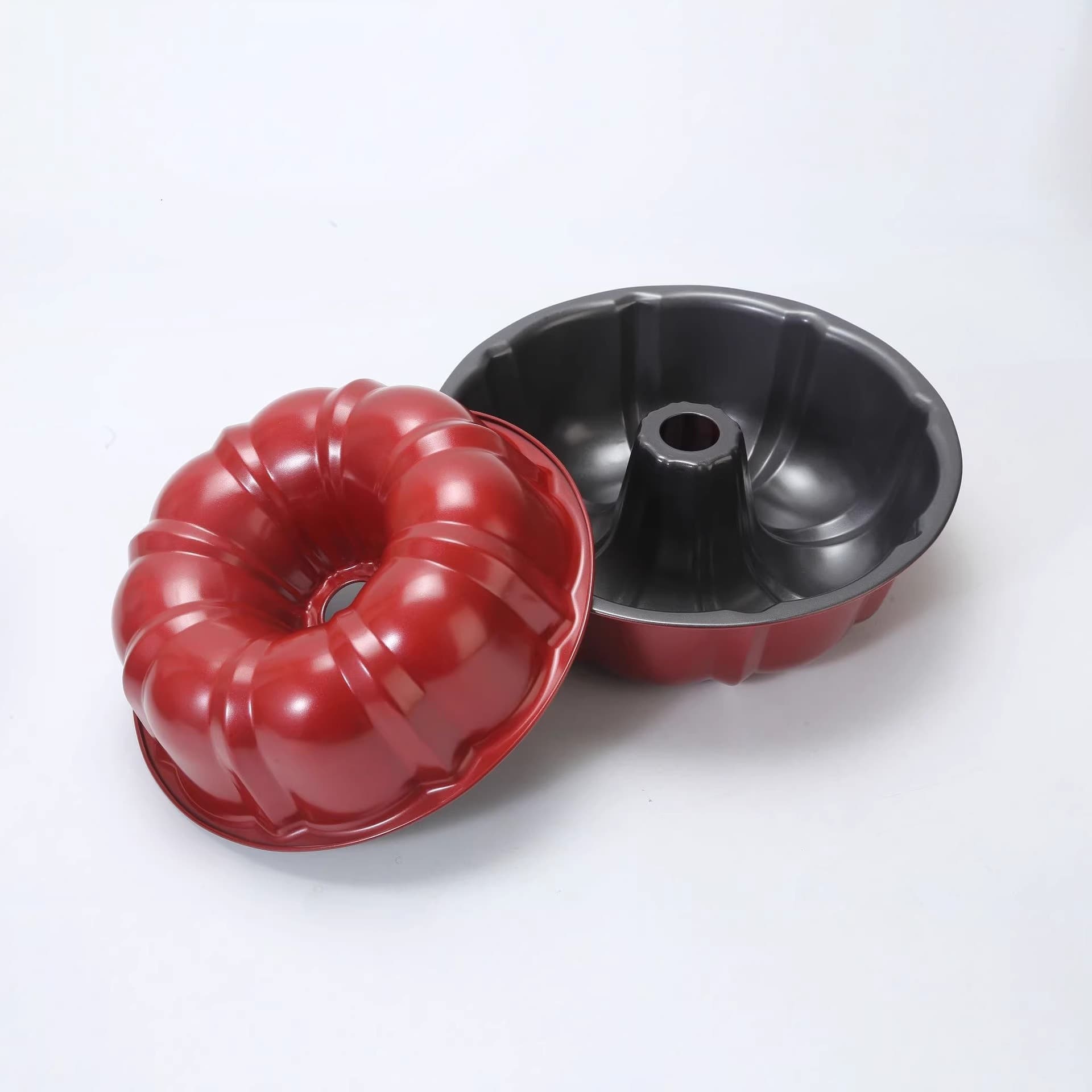 Cross-border FCM Certified Pumpkin 24/26cm Gugelhupf Tube Pan 0.6mm Thick Chimney Bread Carbon Steel Mold