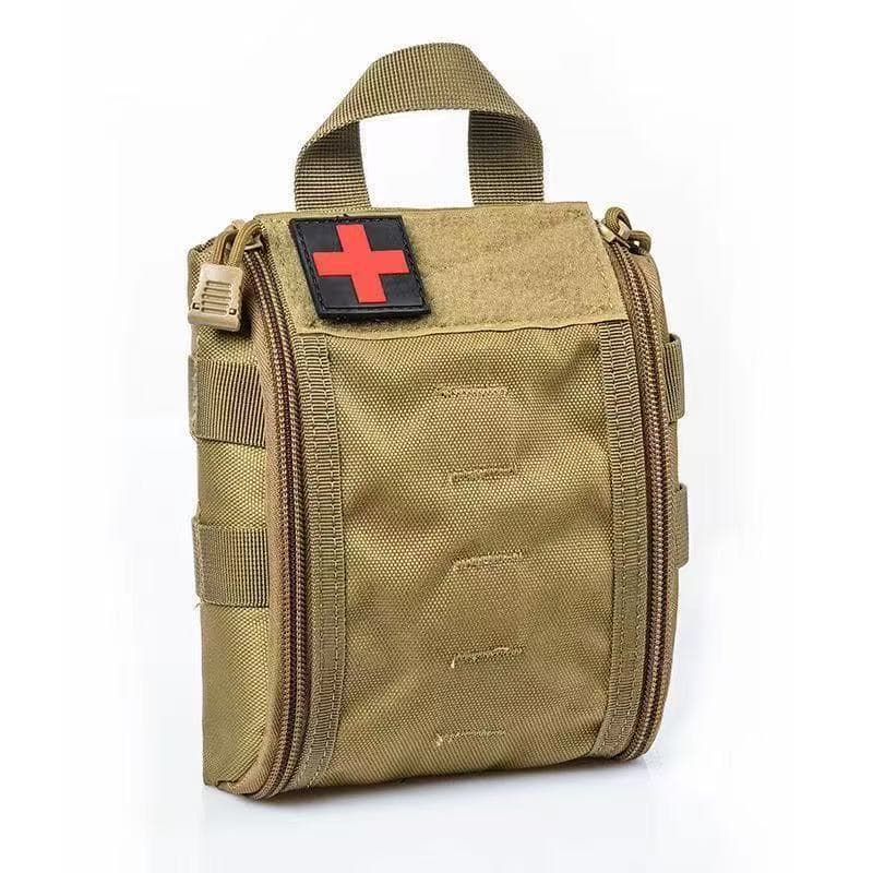 Outdoor tactical medical kit MOLLE mounted portable first aid kit military fan cycling and mountaineering multifunctional waist bag