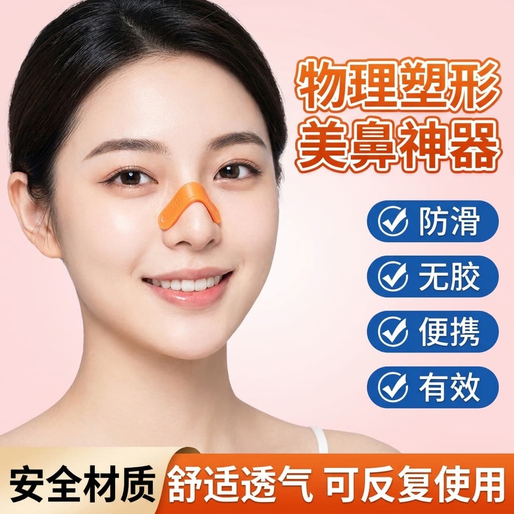 Invisible Nose Shaping Clip Slimming Nose Tip and Alar Correction Patch Upturned Nose Shaping Splint Concealed Nose Shaper