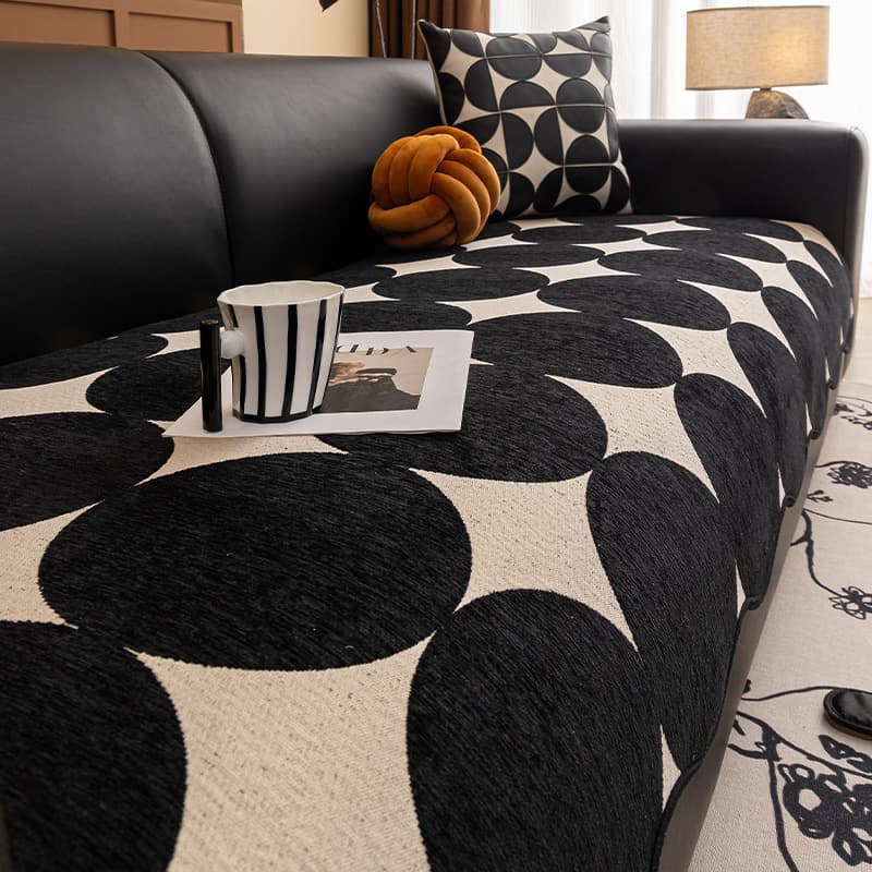 Special-shaped ins style sofa cushion for all seasons 2026 new high-end fixed anti-slip sofa cushion cover cloth towel
