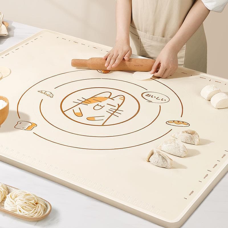 Thickened Silicone Plastic Pastry Mat for Home Use Dumpling Making Dough Rolling Mat Food Grade Kitchen Workbench Mat