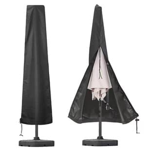 Umbrella Cover 210D Oxford Cloth Outdoor Patio Umbrella Dust Cover Waterproof Banana Shape Umbrella Cover Outdoor Furniture Cover