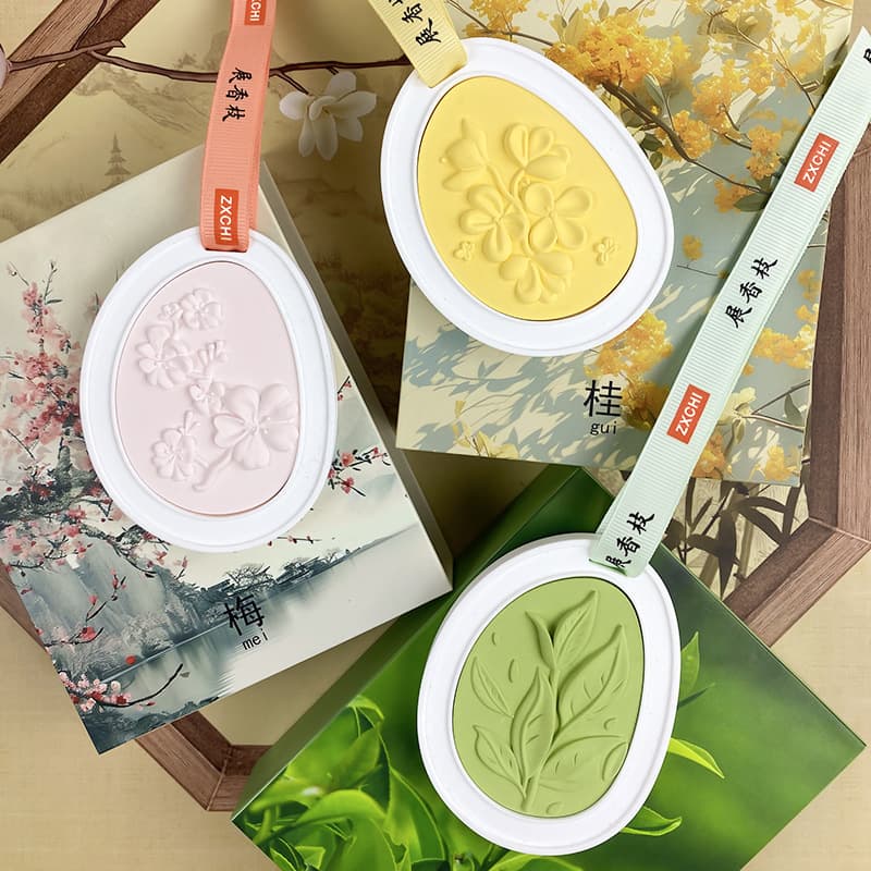 Car Aromatherapy Gift Box Diffuser Stone Home Hanging Car Gypsum Scented Tablet Long-Lasting Fragrance Wardrobe Gift Elegant
