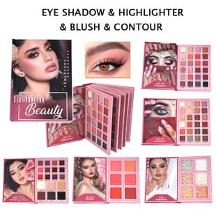 78-Color Makeup Set Convenient Practical Multi-Color Eyeshadow Palette Lip Gloss Contour Highlighter All-in-One Makeup Book
