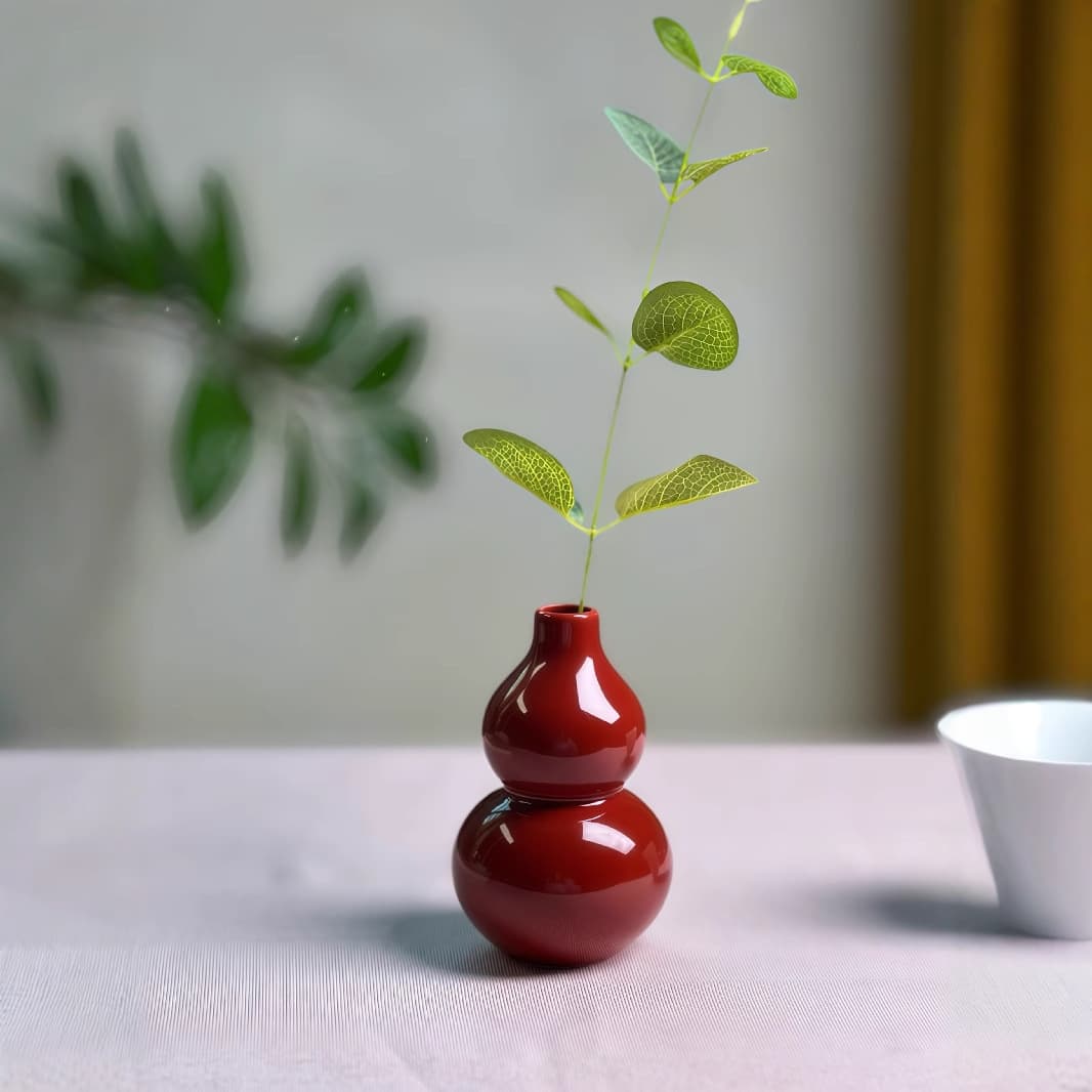 Ceramic mini vase, a decorative item for home, tea room, or desktop use; suitable for creative flower arrangements, dried flowers, and hydroponic plants.
