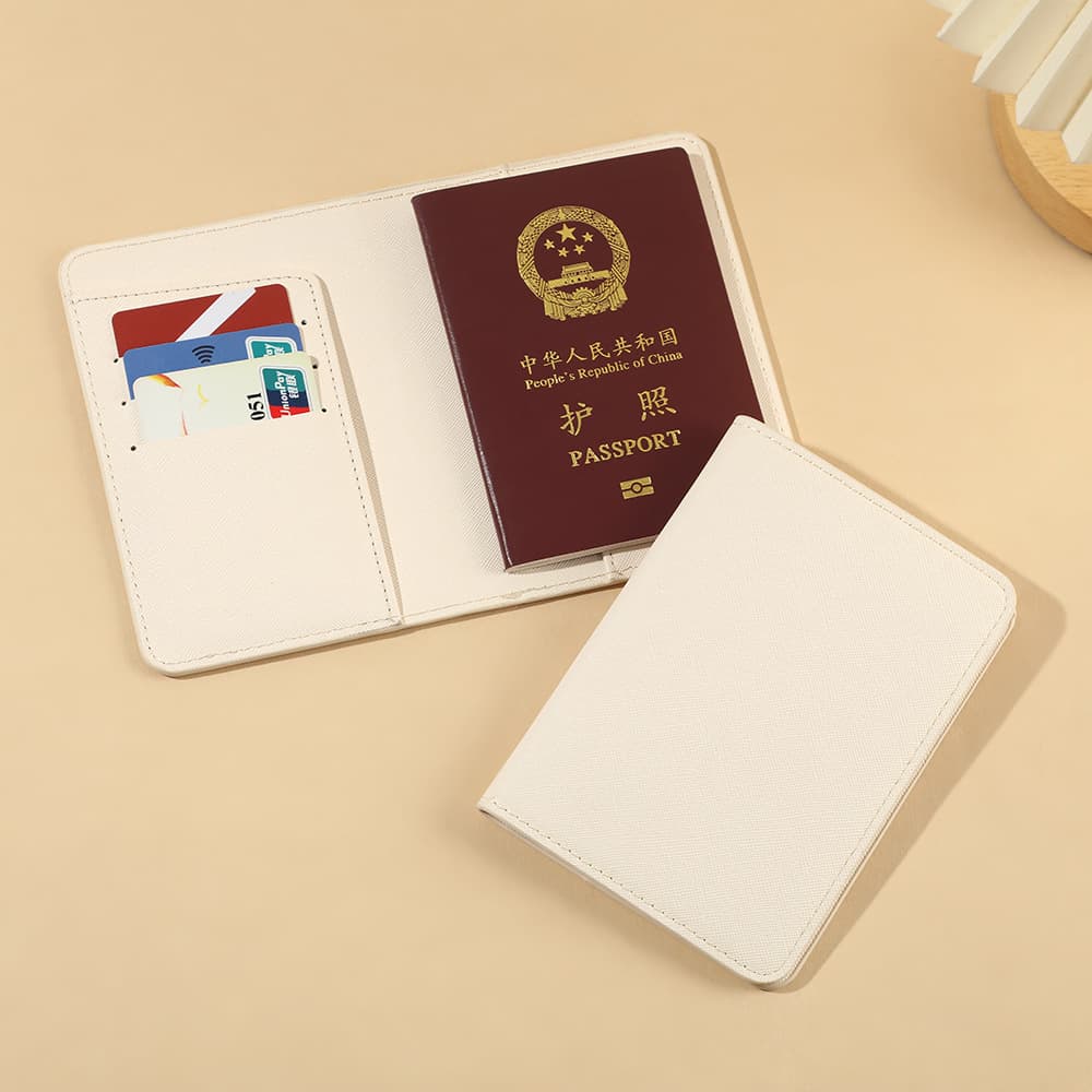 Japanese Style Thick Passport Cover with Multiple Card Slots, Waterproof and Durable Document Holder, Compact and Convenient for Travel