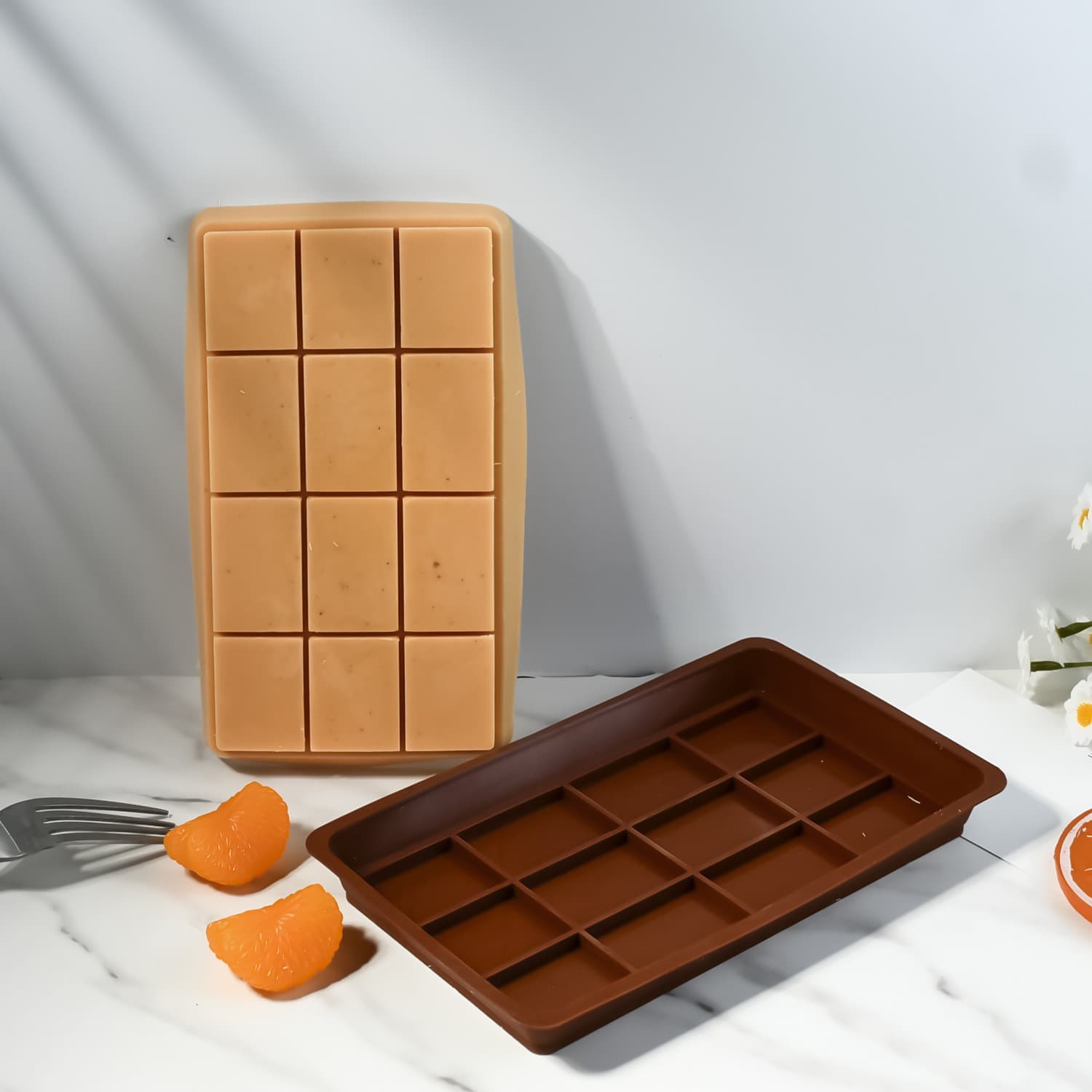 Deyi Life DIY Baking Mold 12-Cavity Chocolate Silicone Mold Food Grade Cake Mold Cross-Border Supply