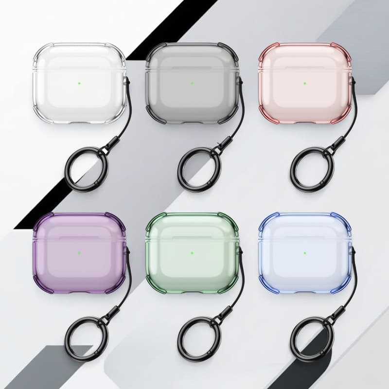 Transparent Protective Case for AirPods 4 and Apple 3rd Gen Bluetooth Anti-Fall Earphone Cover AirPods Pro 2 Soft Shell Full Protection