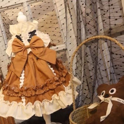 Pet Dog Lolita Dress Maltese Bichon Teddy Poodle Clothes Rabbit Dress