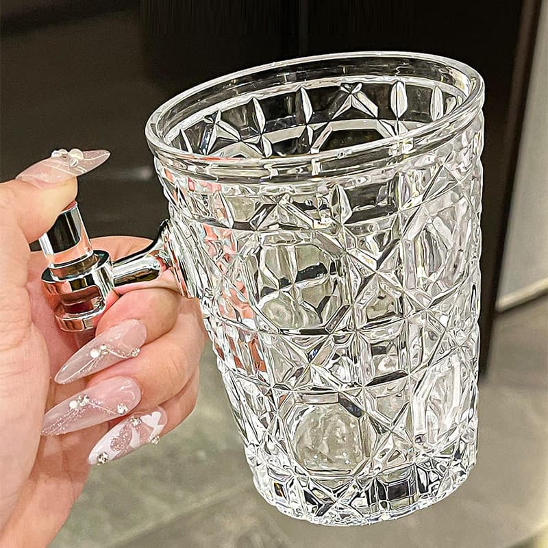 Glass Mouthwash Cup Toothbrush Cup for Home, Light Luxury Hotel Couple Washing Cup, Toothbrush Holder, Bathroom Toothbrush Cup