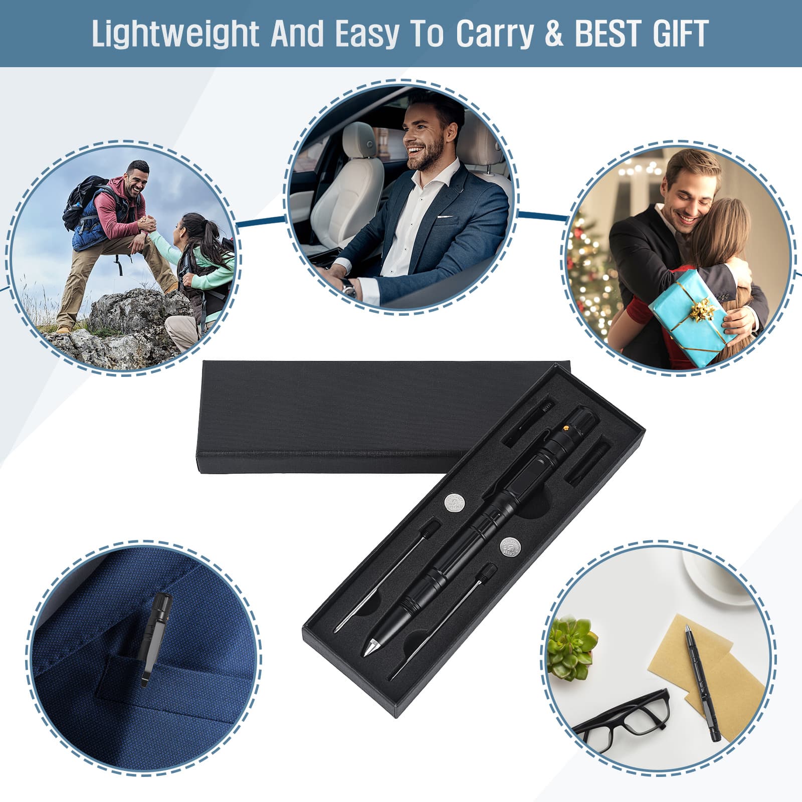 Tactical Pen Self-Defense Pen Gift Pen Anti-Wolf Emergency Escape Essential Vehicle Tool