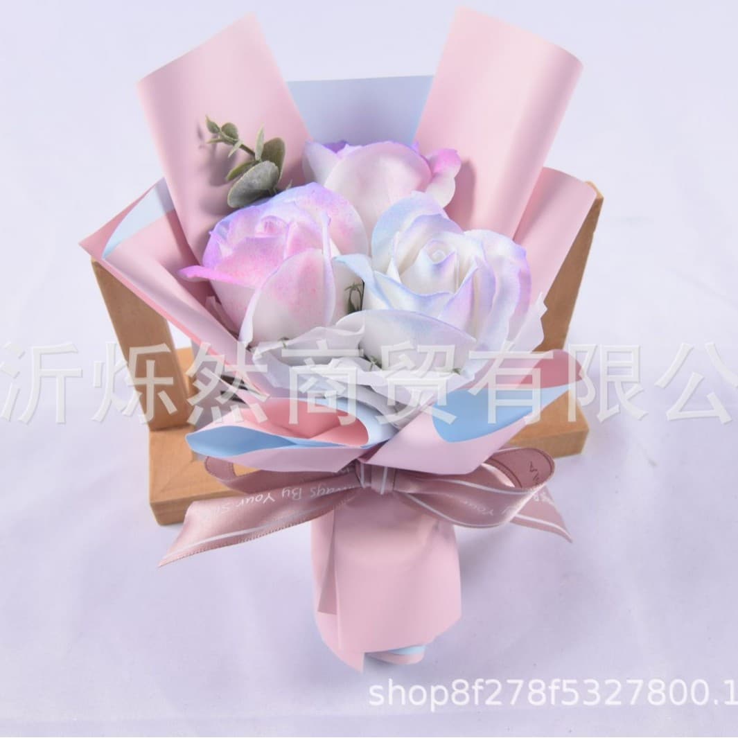 Graduation Season Valentine's Day Mini Bouquet Gift Soap Flower Rose Flower Gift for Best Friend Teacher Classmate