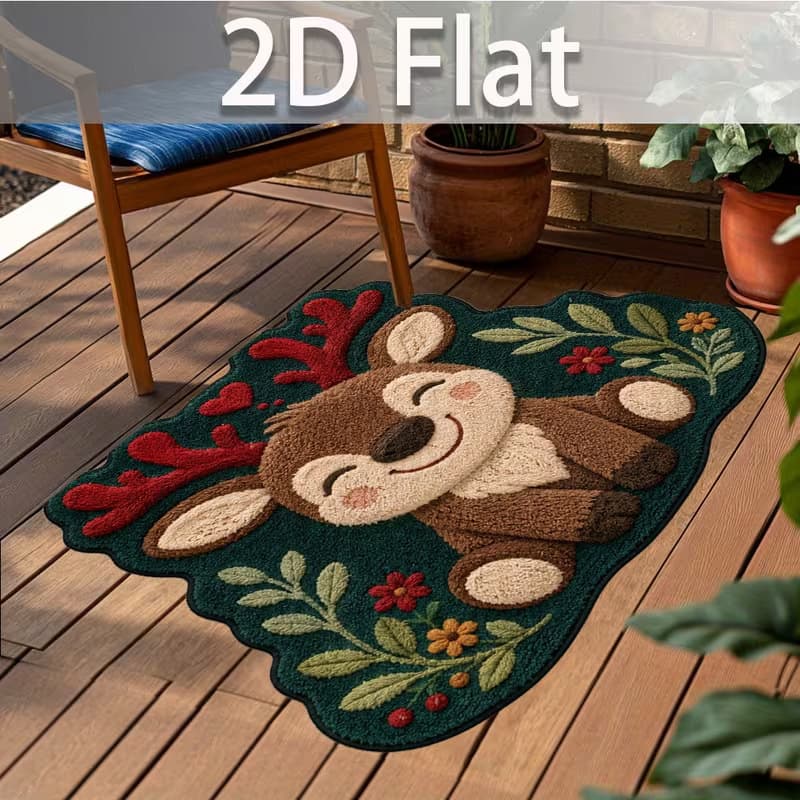 Can be shipped on behalf of Christmas decorations, living room sofa floor mats, stain-resistant, cool and easy to care for, bedroom bedside blankets, crystal velvet floor mats