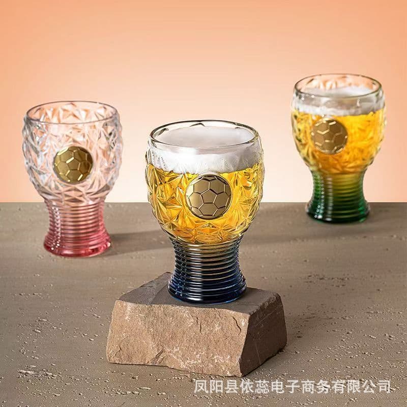New Hercules Cup football glass large capacity beer mug home glass water glass bar beer mug