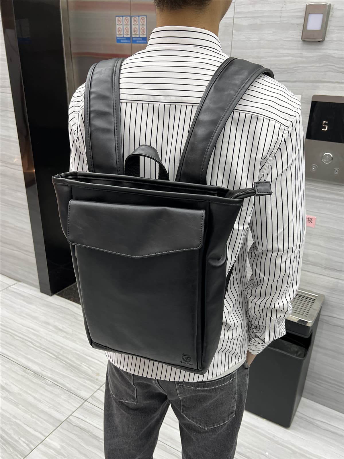 Dark Energy Trendy Men's Backpack Japanese Style Youth Campus Student Bag Outdoor Travel Laptop Backpack for Women