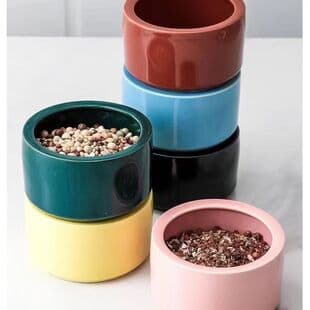Racing Pigeon Food Can Food Trough Food Bowl Feeding Water Stainless Steel Food Can Purple Sand Material Trough Parrot Bird Use