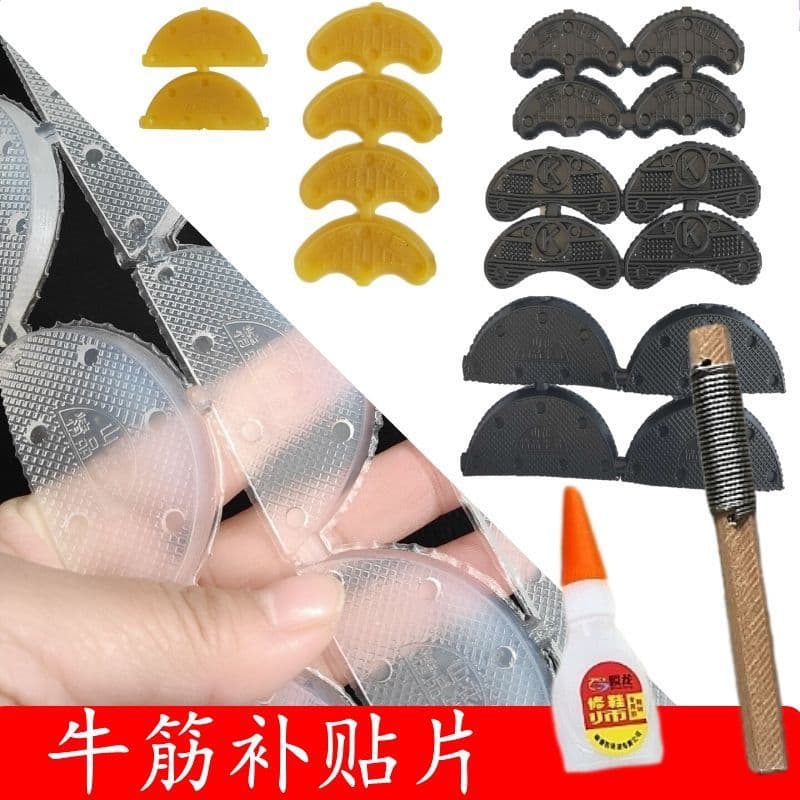 Anti-Slip and Wear-Resistant Leather Shoe Heel Repair Patch for Worn Out Soles