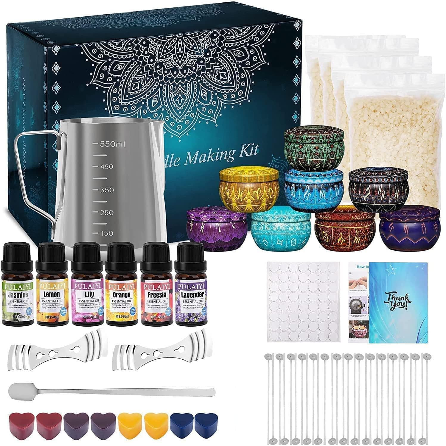 Aromatherapy Candle DIY Kit Soy Wax Handmade DIY Making Amazon DIY Candle Kit Cross-Border Set