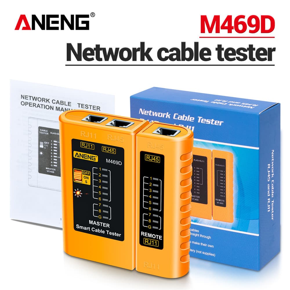 ANENG Multifunctional Network Cable Tester RJ45 Single-Ended Detector Telephone Line Ethernet Wire Continuity Tester