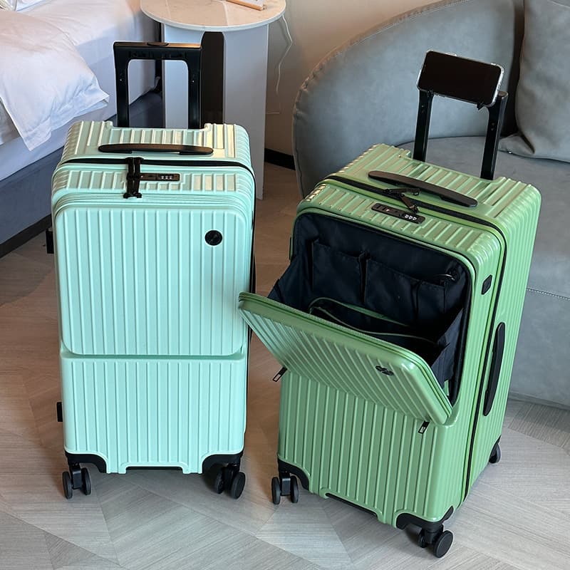 Large Capacity Luggage New Multifunctional 20 Inch Carry-On Front Opening 24 Inch Trolley Case Travel Suitcase 28 Inch
