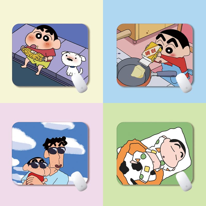 Mouse Pad Small Crayon Shin-chan Laptop Pad Portable Game Desk Pad Thickened Desk Pad Desktop