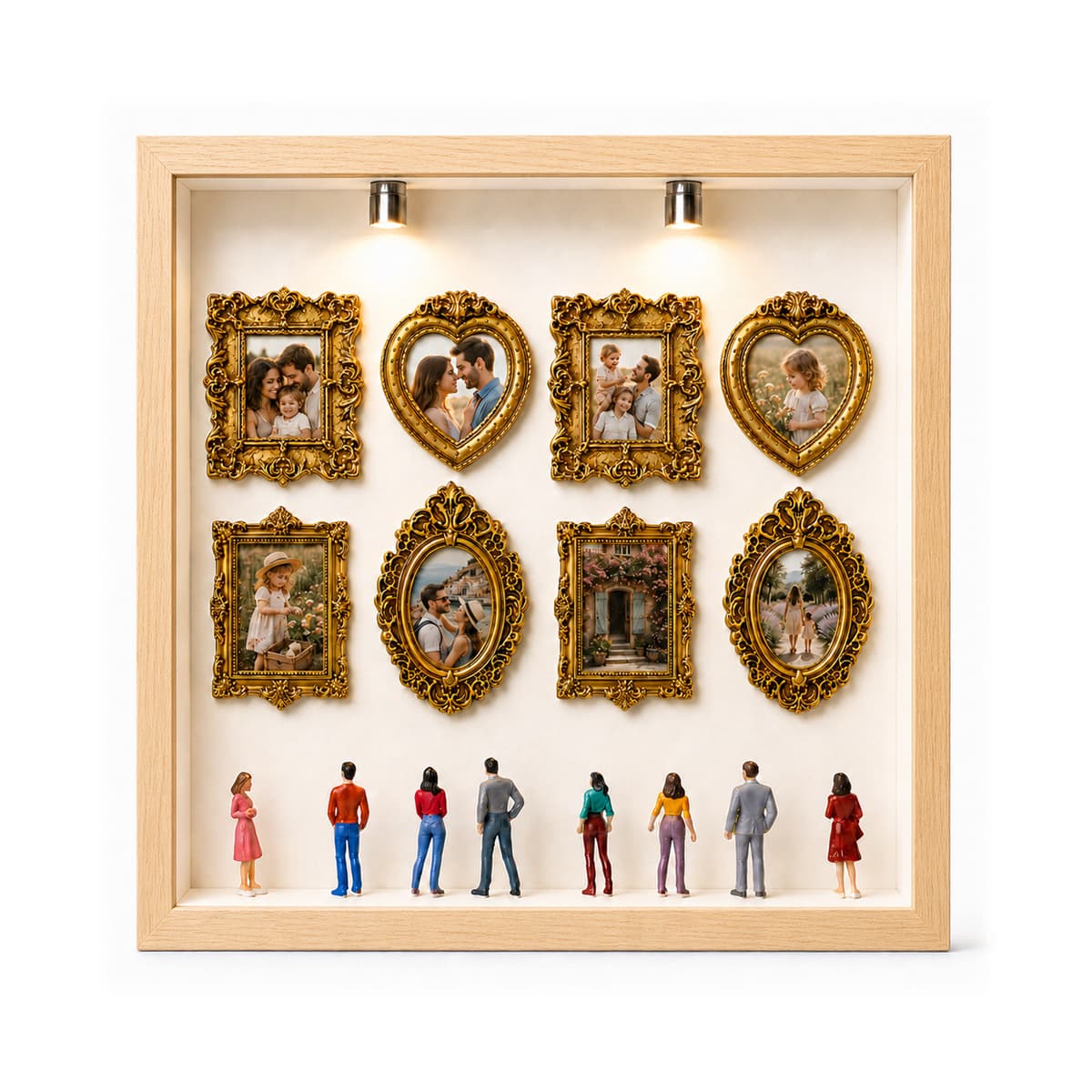 Cross-border In-Stock DIY Mini Museum Silhouette Box