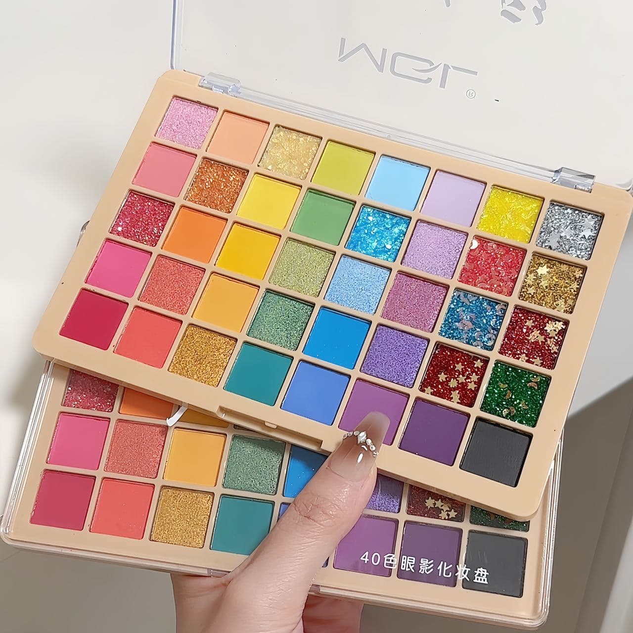 MGL40 color fantasy color eye shadow palette pearlescent sequin glitter cos makeup student stage makeup performance cosmetics