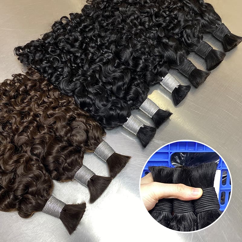 burmese curls human hair hair bundles Boho braids humanhair European and American short hair wigs