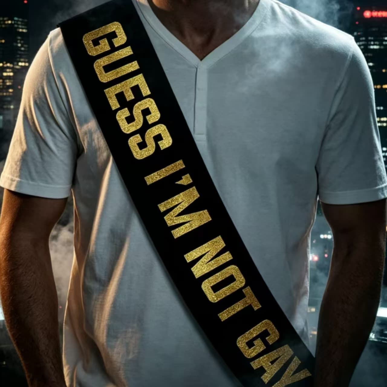 Sterling James Co. Groom Sash for Him Funny Bachelor Party Decoration