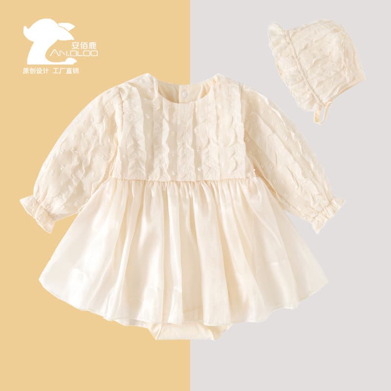 Cross-border Baby Girl Dress for Spring/Autumn, 100-Day Celebration Princess Dress, Toddler Tulle Tutu Birthday Dress