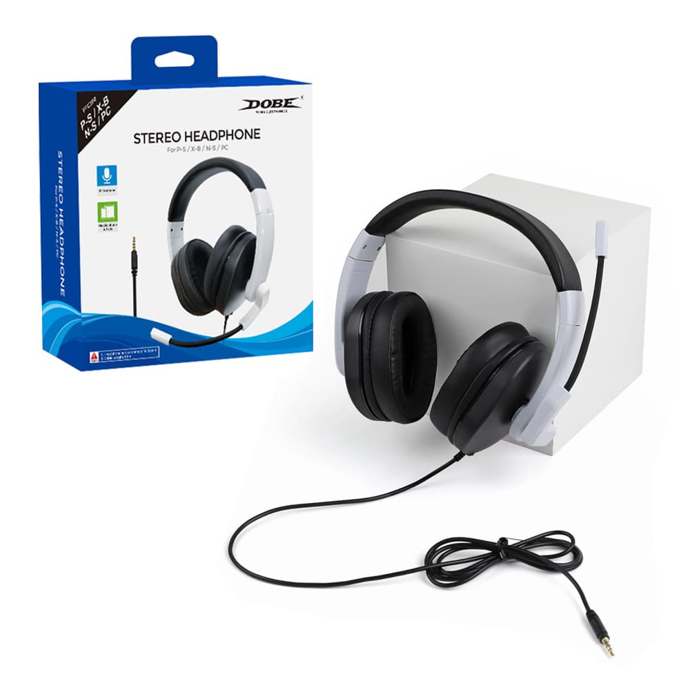 PS5 Wired Gaming Headset with Microphone, Compatible with PS4/Switch/ONE/360/PC