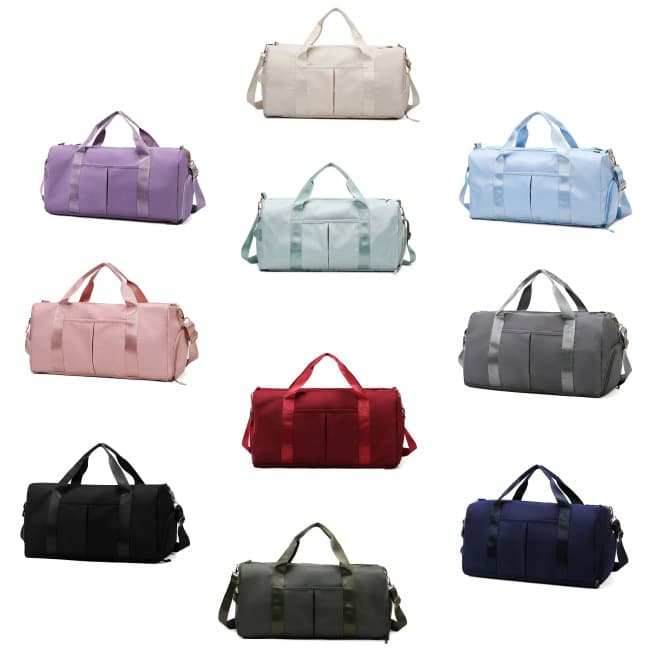 Juerui Women's Gym Bag Handheld Shoulder Bag Sports Large Capacity Travel Bag Wet and Dry Separation Training Bag Yoga