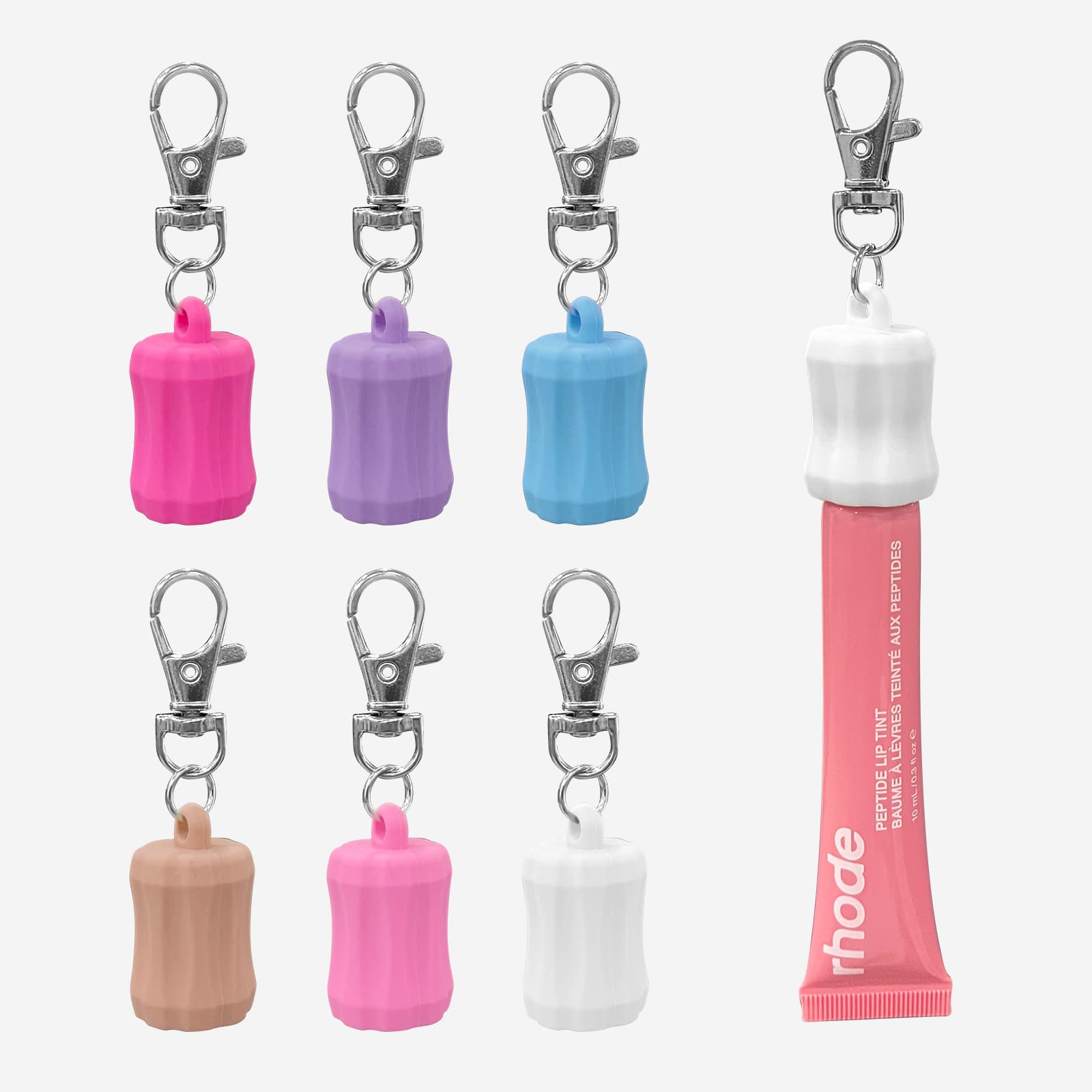 Cross-border GLOSSGRL Keychain Cap for Lipgloss and Balm Lip Gloss Keychain Cap