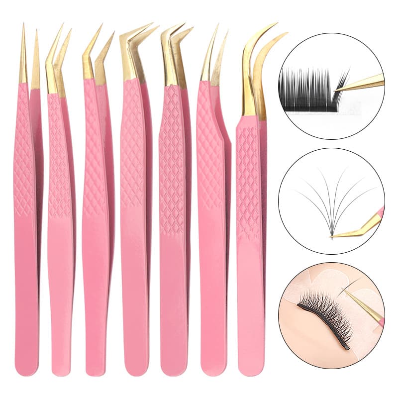 False Eyelashes Grafting Tool Goldfish Pattern Tweezers Eyelash Grafting Auxiliary Tool Beauty Salon Use Tweezers Makeup Tools