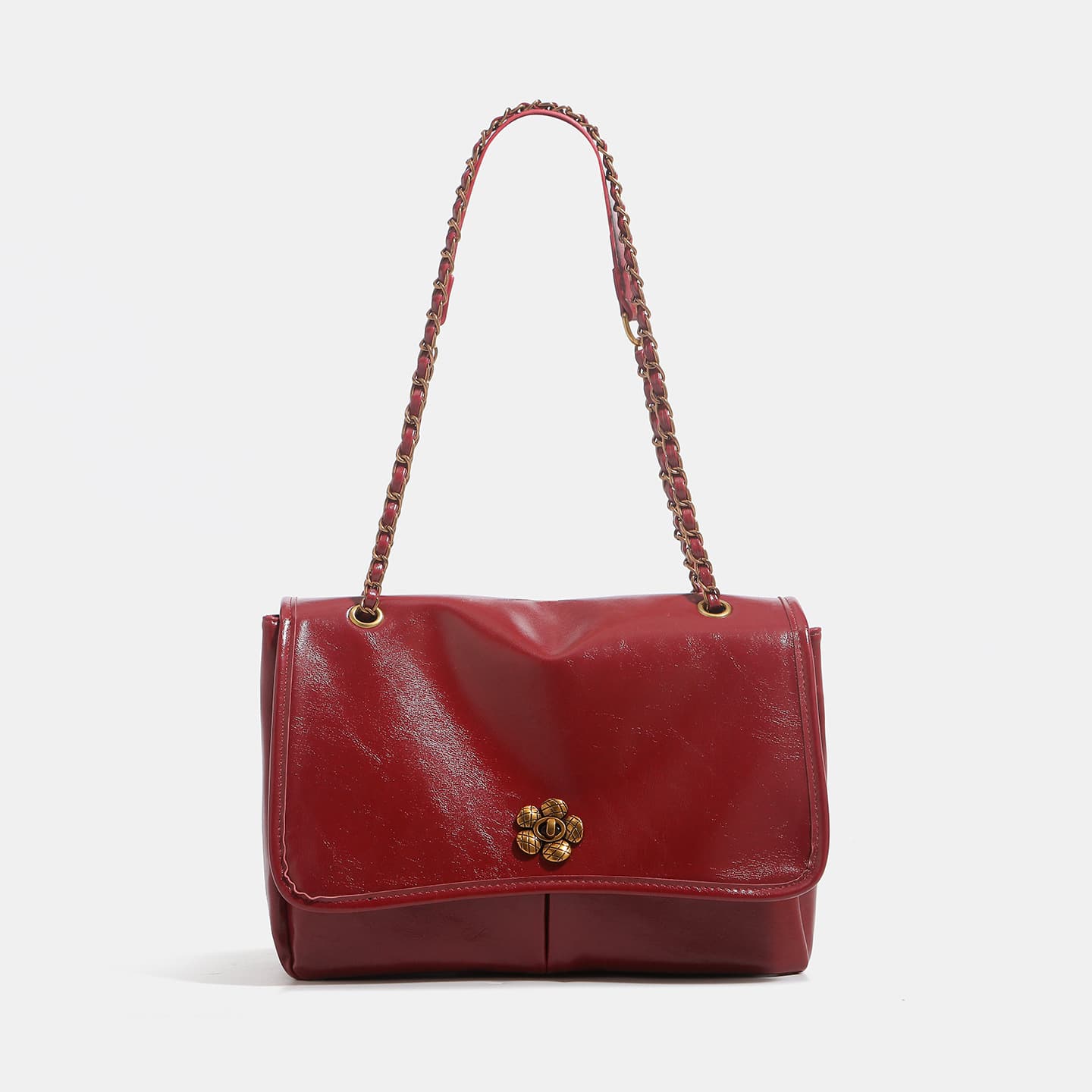High-end women's bags 2023 autumn and winter new bags niche armpit bags large capacity soft leather chain shoulder crossbody bag