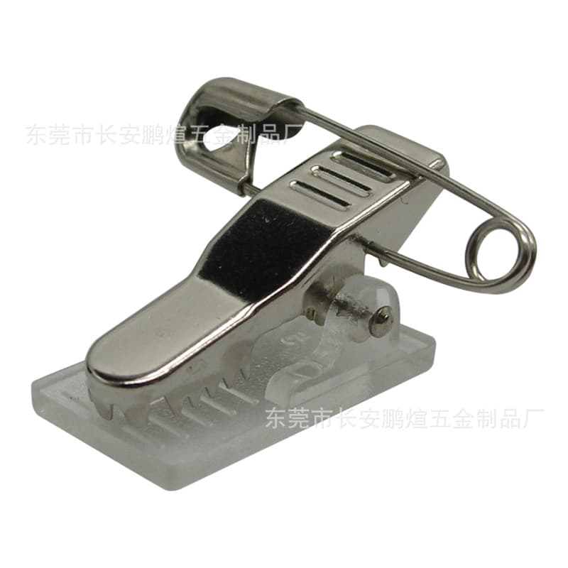 New product acrylic double-sided adhesive pin badge holder thick acrylic ID card clip